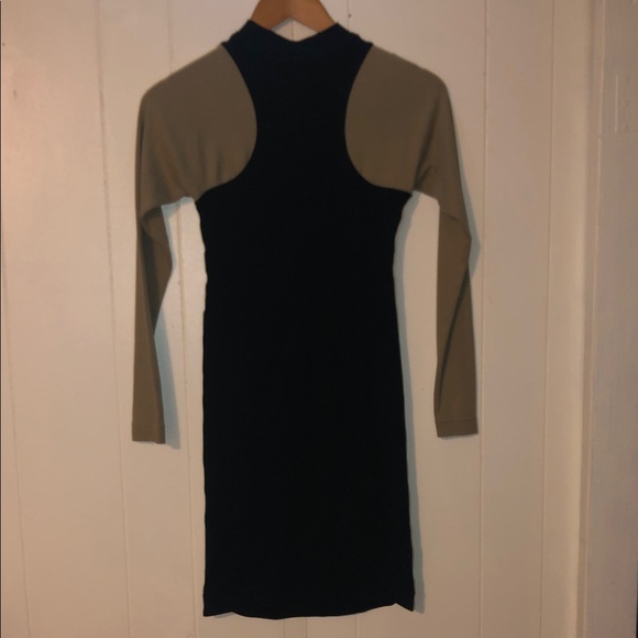 Nike Air Black and Olive Long Sleeve Dress - Picture 6 of 6